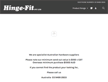 Tablet Screenshot of hingefit.com